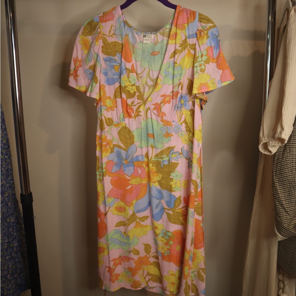 Tropical Print Mini Dress